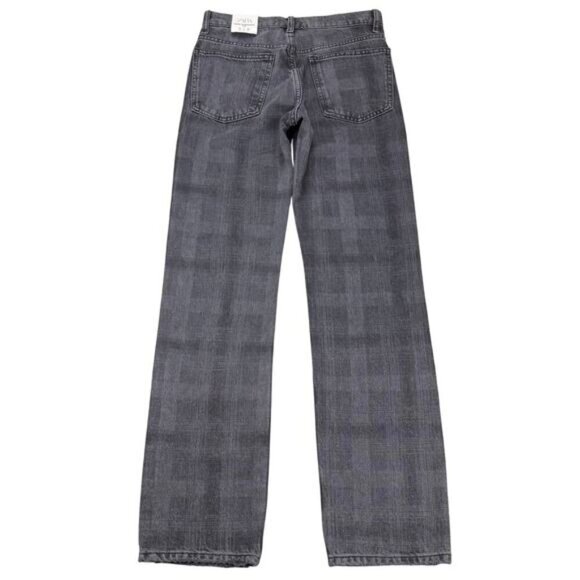 NWT ZARA New Straight Fit Printed Mid-Rise Jean Sz 0 - Picture 6 of 11